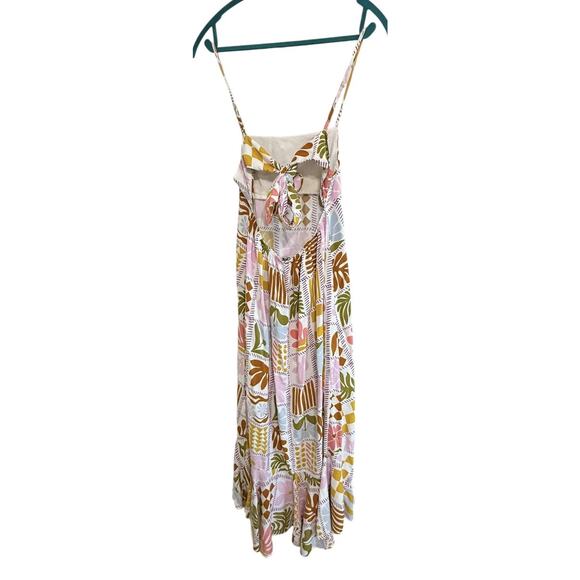 Paper Heart Medium Maxi dress Floral Cut Out Back Anthropologie Resort Midi - Picture 7 of 9